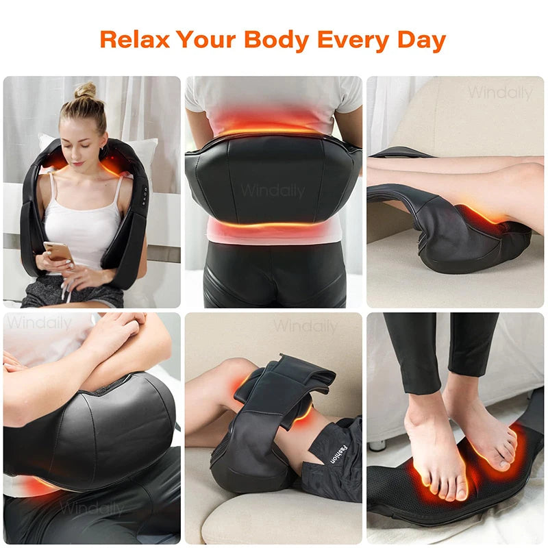 Relaxing Heated Massage Pillow