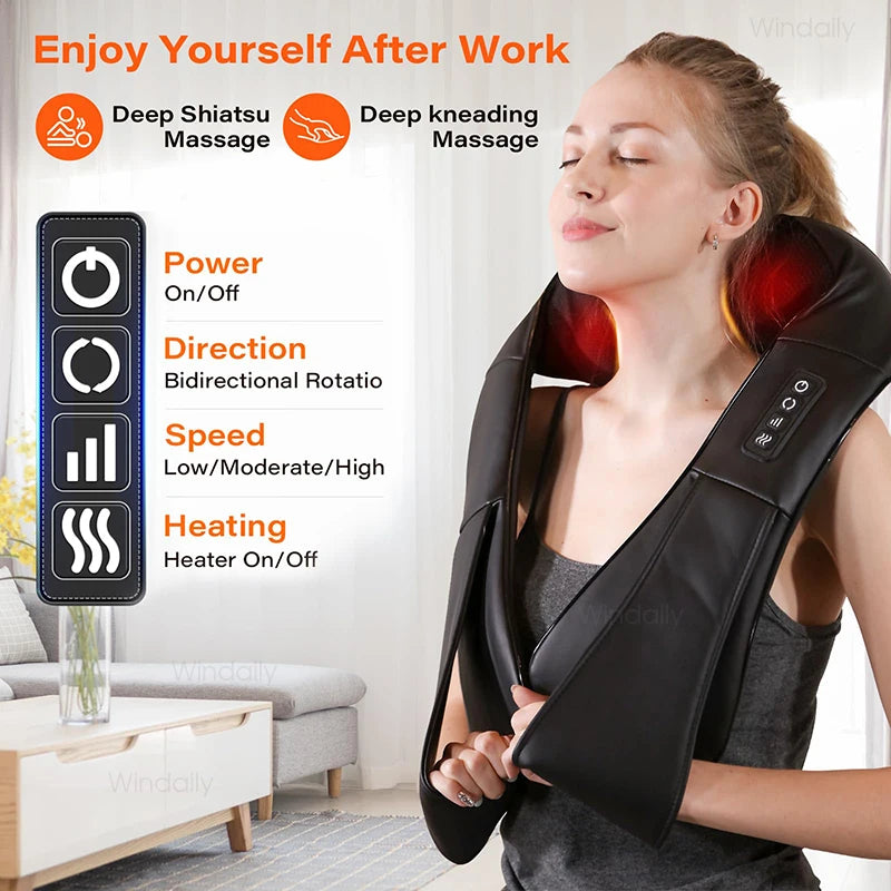 Relaxing Heated Massage Pillow