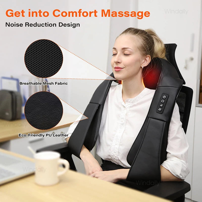 Relaxing Heated Massage Pillow