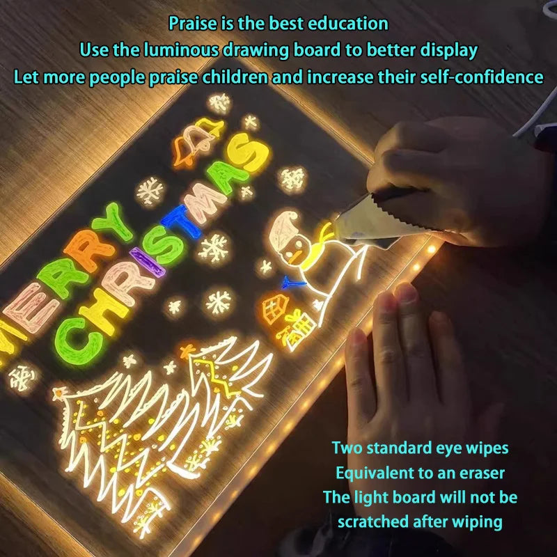 Glowing Message Board Fun