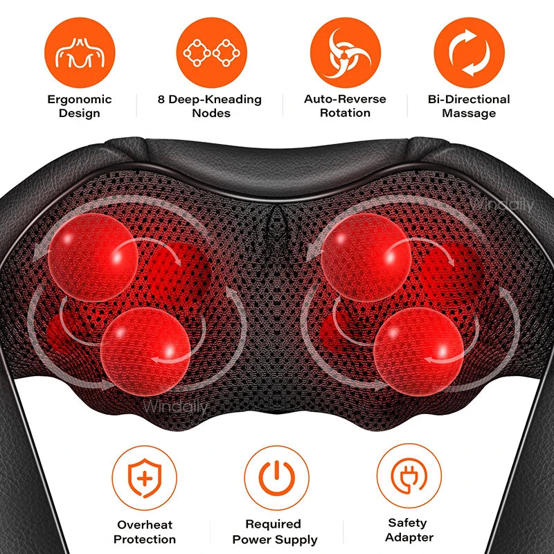 Relaxing Heated Massage Pillow