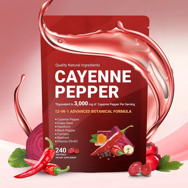 GlowFlow Cayenne Vitality Caps